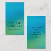 ミニマリストブルーグリーンブレンド 名刺 (正面/裏面)