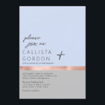 ミニマリストブルーグレーバラ金ゴールドカラーブロック結婚ズ 招待状<br><div class="desc">このミニマモダンリスト結婚式招待状は、上品で洗練されたイベントに最適だ。パステルブルーとフェイクスチールグレイの二つの色ブロックを分離する印刷されたバラ金ゴールドを特徴とすストライプる。シックでシックなエレガントデザイン、シンプルトレンディーのカップルに理想的なスタイリッシュ。***重要なデザイン注:一致する製品要求、色変更、配置変更、その他の変更要求などのカスタムデザイン要求についてクリックは、「MESSAGE」ボタンをクリックするか、設計者に直接lafemme.art@gmail.com宛てに電子メールを送信してください。あなたは彼女に完全なデザインと新しい要求をカスタム電子メールで送ることができる。</div>