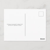 ミニマリストブルーショファー有意義なヨムキプール ポストカード (裏面)