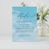 ミニマリストブルースカイ ただ愛する カジュアルエレガンス エンクロージャーカード (スタンド正面)