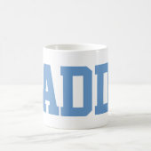 ミニマリストブルーダディタイポグラフィ コーヒーマグカップ (中央)