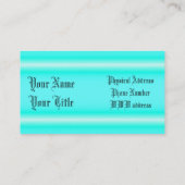 ミニマリストブルーネオンバイケネス・ヨンチッチ 名刺 (裏面)