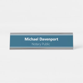 ミニマリストブルーノタリーパブリックプロフェッショナル デスクネームプレート