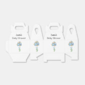 ミニマリストブルーバルーズボーイベビーシャワー フェイバーボックス (折り畳みなし)