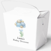 ミニマリストブルーバルーズボーイベビーシャワー フェイバーボックス (裏面)