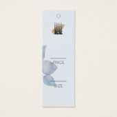 ミニマリストブルーボタニカルアパレルスイングプライスラベル (正面)