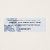 ミニマリストブルーボタニカルアパレルスイングプライスラベル (裏面)