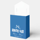 ミニマリストブルー&ホワイトサンキュー結婚ズ フェイバーボックス (オープン)