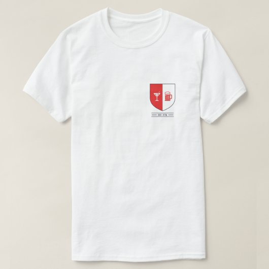 ミニマリストブーズシールドクレスト Tシャツ (デザイン正面)
