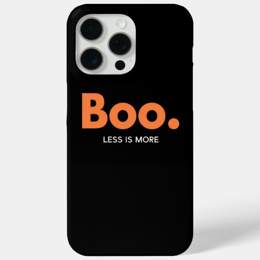 ミニマリストブーハロウィン ブラック iPhone 15 Pro Max C Case-Mate iPhoneケース (裏面)
