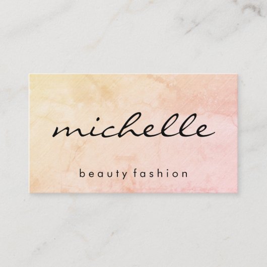 ミニマリストプレイングリーン、カッシブ文字 名刺 (正面)