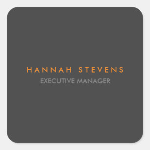 ミニマリストプレイングレープロフェッショナル モダン スクエアシール