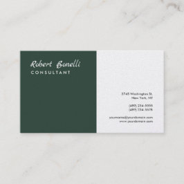 ミニマリストプレーンモダンプレミアムパール 名刺