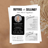 ミニマリストプロパティエージェントフォト不動産仲介業者チラシ チラシ