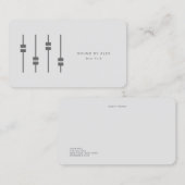 ミニマリストプロフェッショナルオーディオエンジニア 名刺 (正面/裏面)