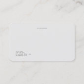 ミニマリストプロフェッショナルオーディオエンジニア 名刺 (裏面)