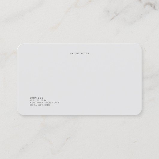 ミニマリストプロフェッショナルオーディオエンジニア 名刺 (裏面)