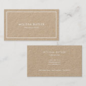 ミニマリストプロフェッショナルクラエレガントフト 名刺 (正面/裏面)