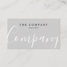 ミニマリストプロフェッショナルタイプグレー名刺