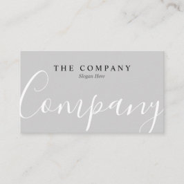 ミニマリストプロフェッショナルタイプグレー名刺 名刺