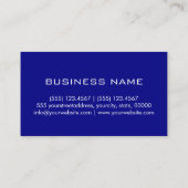 ミニマリストプロフェッショナルネービーモノグラム 名刺 (裏面)