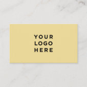 ミニマリストプロフェッショナルロゴバタークリーム 名刺 (正面)