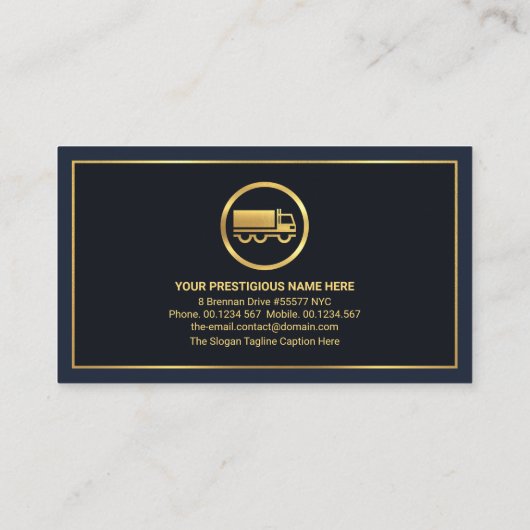 ミニマリストプロフェッショナル金ゴールドの実施 名刺 (裏面)