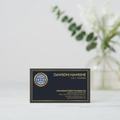 ミニマリストプロフェッショナル金ゴールドストアの所有者 名刺 (スタンド正面)