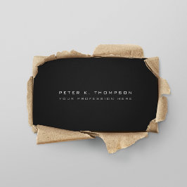 ミニマリストプロブラックモダン 名刺