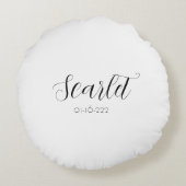 ミニマリストプードルインスパイアド ラウンドクッション (裏面)