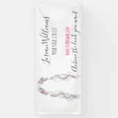 ミニマリストヘアスタイリスト花嫁波形ヘアシックフローラ 横断幕 (縦)