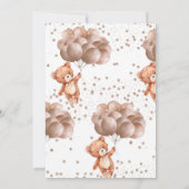 ミニマリストベイビーシャワー | Bearly Wait 招待状 (裏面)