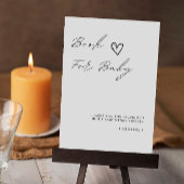 ミニマリストベビーサイン・ベビーシャワー 招待状