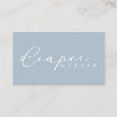 ミニマリストベビーシャワーおむつラッフルカード プレイスカード (正面)