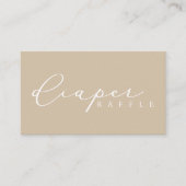 ミニマリストベビーシャワーおむつラッフルカード プレイスカード (正面)