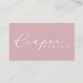 ミニマリストベビーシャワーおむつラッフルカード プレイスカード (正面)