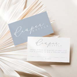 ミニマリストベビーシャワーおむつラッフルカード プレイスカード