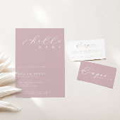 ミニマリストベビーシャワーおむつラッフルカード プレイスカード