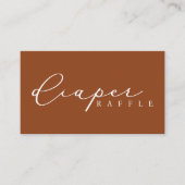 ミニマリストベビーシャワーおむつラッフルカード プレイスカード (正面)