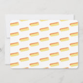 ミニマリストベビーシャワーBBQベビーQバックヤードホットドッグ 招待状 (裏面)