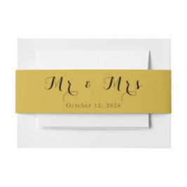 ミニマリストベリーバンド – カスタム文字 招待状ベリーバンド