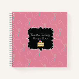 ミニマリストベーカー渦巻形のウィスクレシピ調理師ブック ノートブック