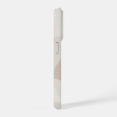 ミニマリストベージュアブストラクト iPhoneケース (右側面)