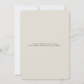 ミニマリストベージュシップホレー婚約パーティ 招待状 (裏面)