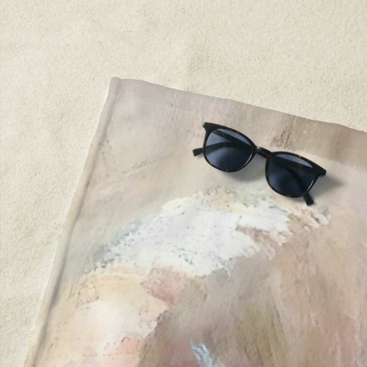 ミニマリストベージュシーシェルヴィンテージ ビーチタオル (インサイチュ)