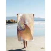 ミニマリストベージュシーシェルヴィンテージ ビーチタオル