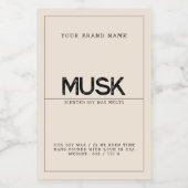 ミニマリストベージュモダンエレガントソイワックスメルト フードラベル (シングルラベル)