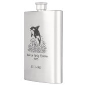 ミニマリストホエールファミリー懇親会フラスコ フラスク (左)