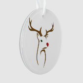 ミニマリストホリデーディアラインアート オーナメント (正面)