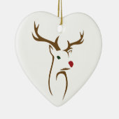 ミニマリストホリデーディアラインアート セラミックオーナメント (右)